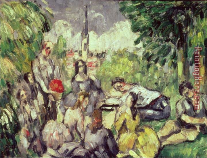 Paul Cezanne The Picnic Circa 1873 78